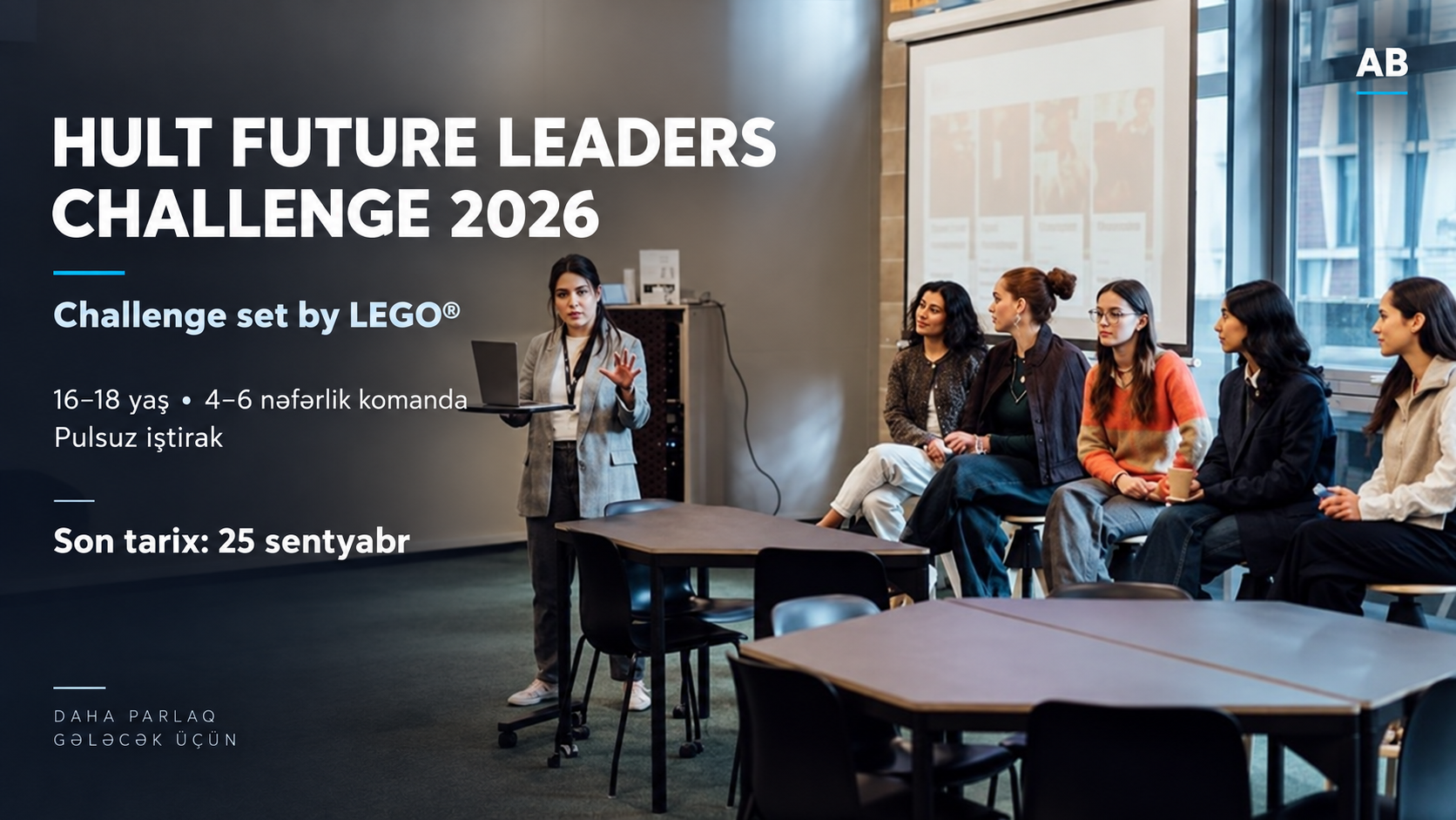Hult Future Leaders Challenge müsabiqəsində iştirak edən məktəbli komandası
