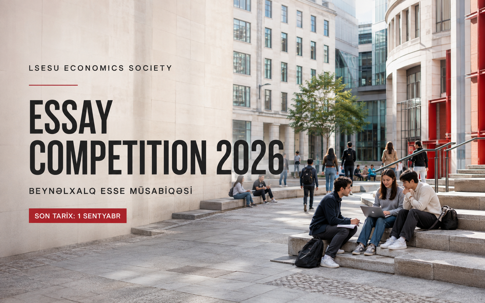 LSESU Economics Society Essay Competition 2026 üçün AB vizualı